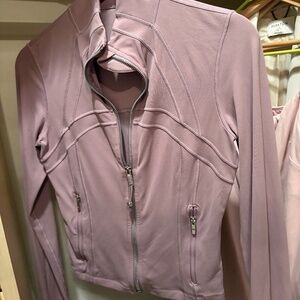 lululemon cropped define jacket lavender lux size 6